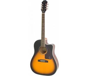 EPIPHONE AJ-220SCE Vintage Sunburst Акустическая гитара, цвет саберст,... Эпифон
