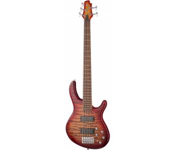CORT Action-DLX-V-Plus-CRS Action Series Бас-гитара 5-струнная, красный...